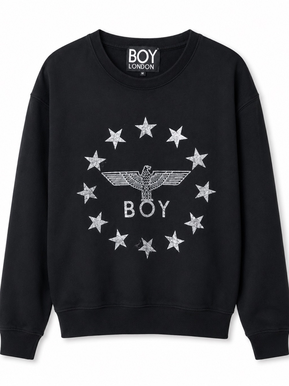 BOY London Black Graphic Crewneck Sweatshirt